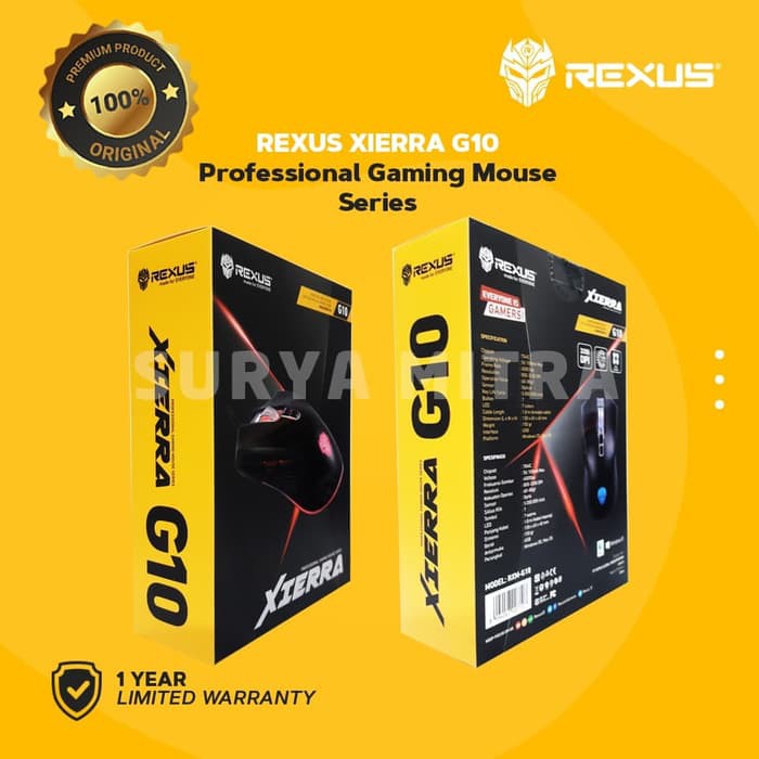 Mouse Gaming Rexus Xierra G10