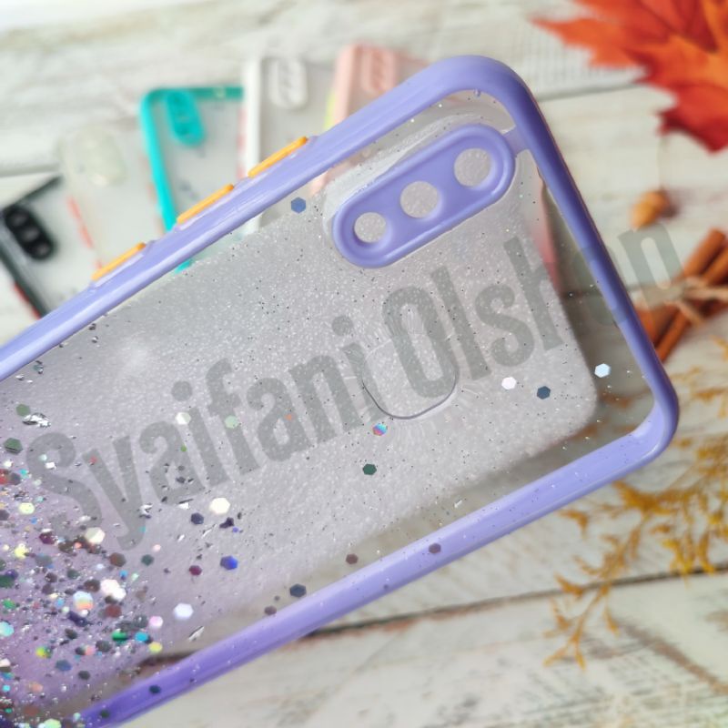 Case Glitter Blink Vivo Y91 / Y93 / Y95 Fingerprint Belakang ( 1814,1816,1817,1811,1807 ) Candy Colour