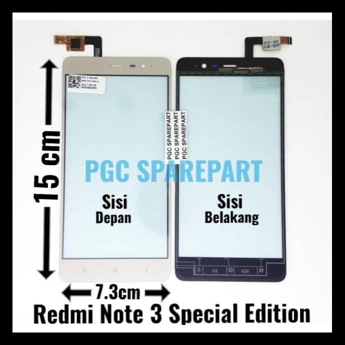 DISKON ORIGINAL TOUCHSCREEN REDMI NOTE 3 PRO KATE SPECIAL EDITION SE SPESIAL - GOLD