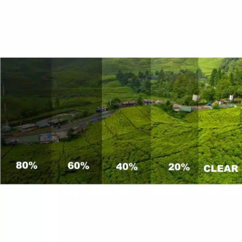 PEREDAM PANAS KACA FILM RIBEN HITAM BUAT MOBIL/STIKER KACA FILM RAYBEN 20% 40% 60% 80%/KACA RIBEN/FI