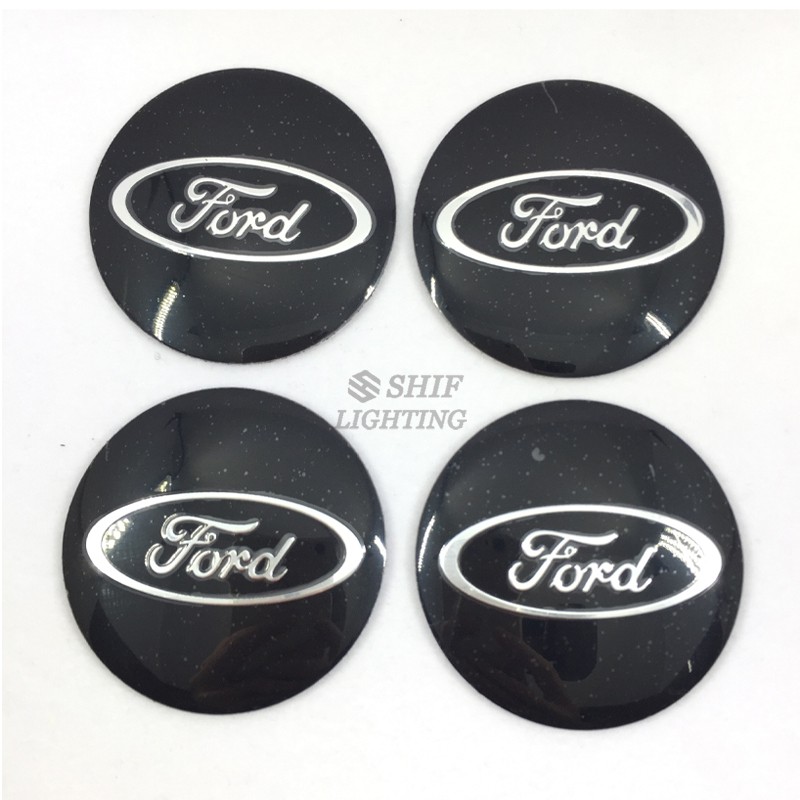 4 X 56mm Ford Logo Emblem Wheel Hub Caps Covers Badge Sticker Decal For Ford