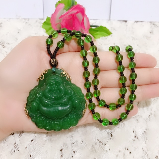 kalung giok asli liontin giok budha