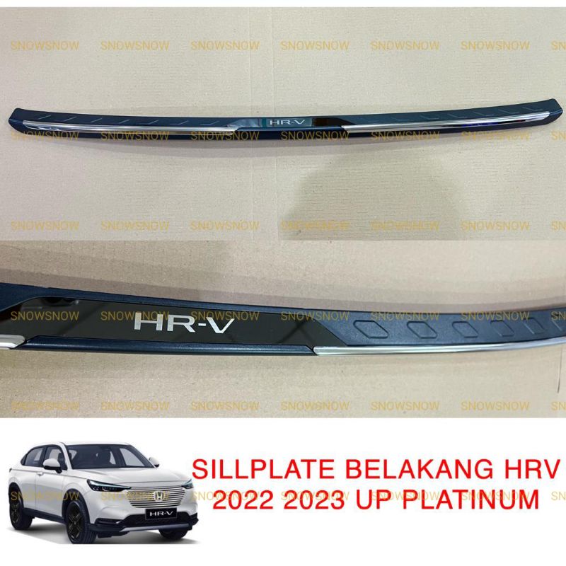 Sillplate Belakang Honda HRV 2022 2023 Up Platinum Hitam List Chrome