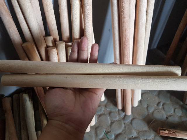 Kayu dowel size 20-40cm || D. 1cm-2cm