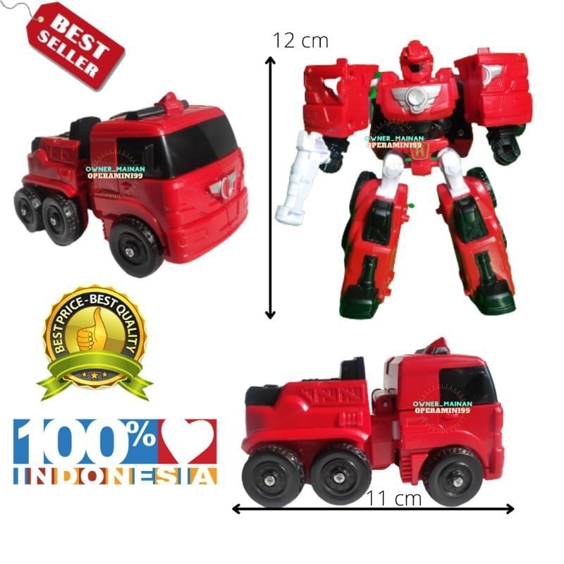 MAINAN ANAK ROBOT TOBOT TRANSFORMERS ROBOT BISA BERUBAH JADI MOBIL TOBOT HELI ATHLON PMK PROMO COD-6