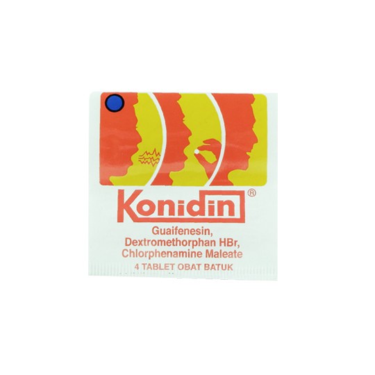 KONIDIN STRIP - Obat Batuk Pilek Flu Alergi 4 Tablet