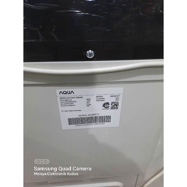 Mesin Cuci 2 Tabung Aqua 8kg QW-851XT