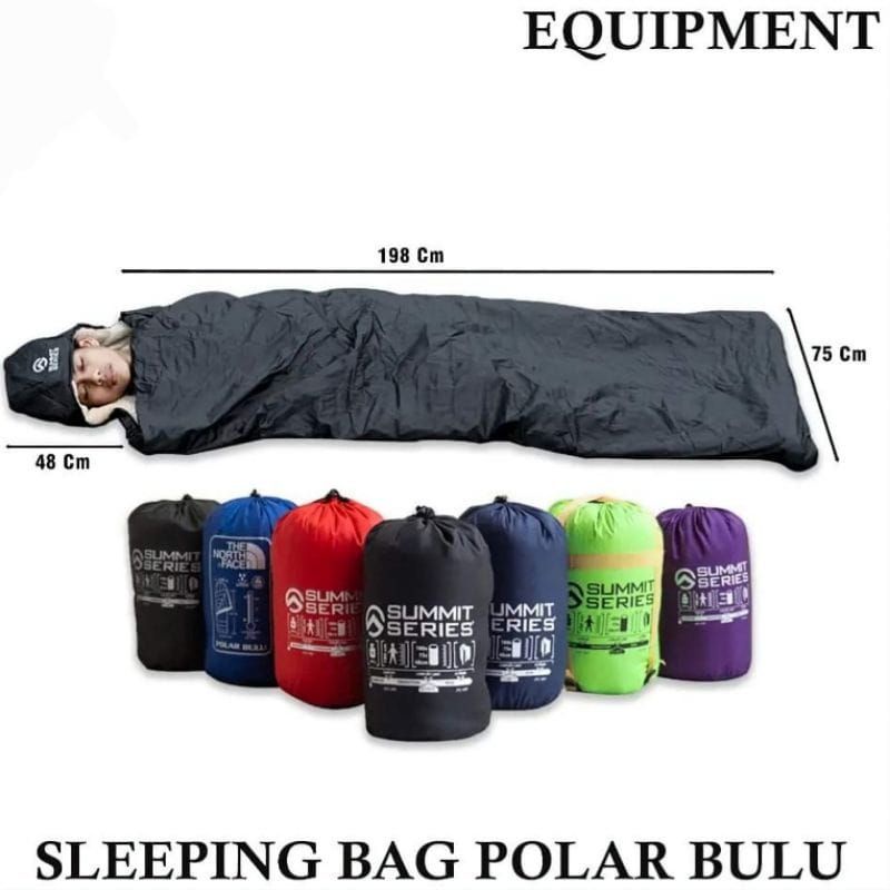 Sleeping Bag / Sleepingbag Summit Series Polar Bulu tebal Kantung Tidur Hiking Outdoor