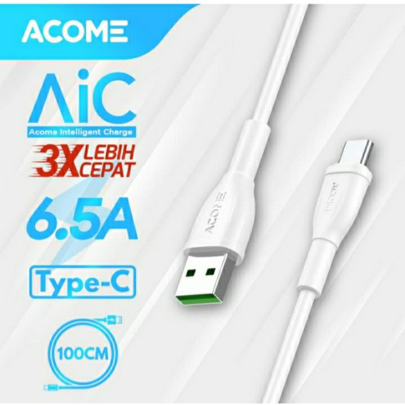 Acome cable type C fast charging 6.5A Quick Charge 100cm