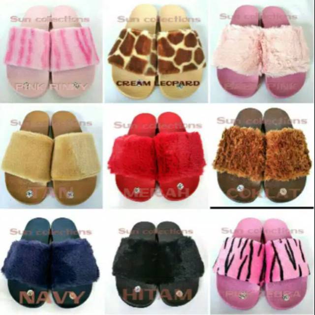 Sandal Selop Bulu Import CELLEO