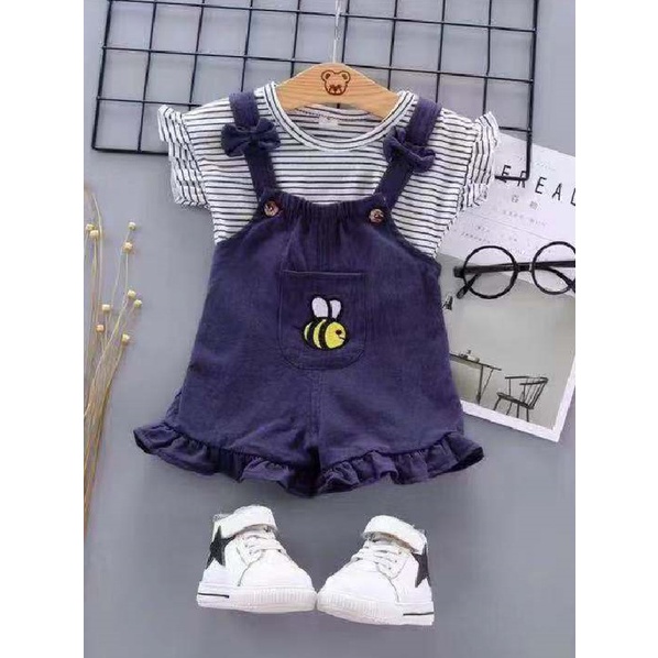 HappyOliver ANSOP HEALTHY BEE 1902 EBV Baju Anak Laki Laki Perempuan Import Model Jumpsuit Overal