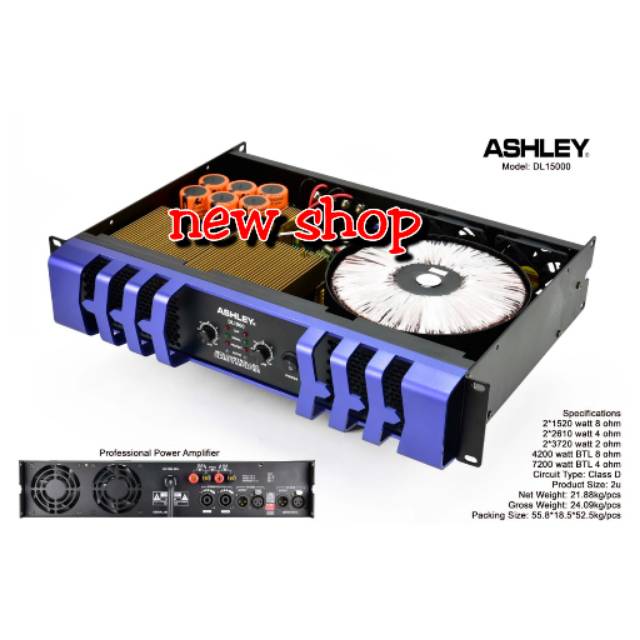 Power amplifier Ashley DL 15000 original Ashley