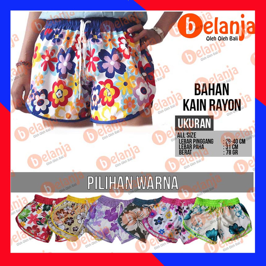 Celana Pendek Bali Roxy/ celana wanita celana pendek murah celana bali grosir oleh oleh bali
