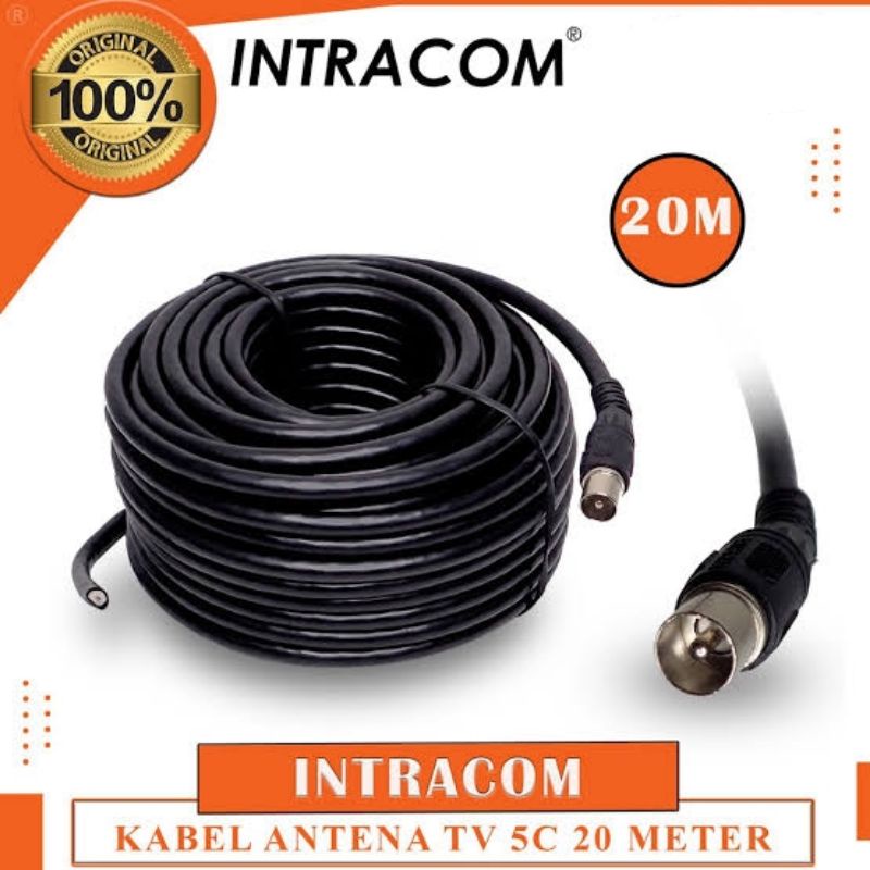 Intracom Kabel Antena + Jek TV 5C / Coaxial Cable + Connector  TV