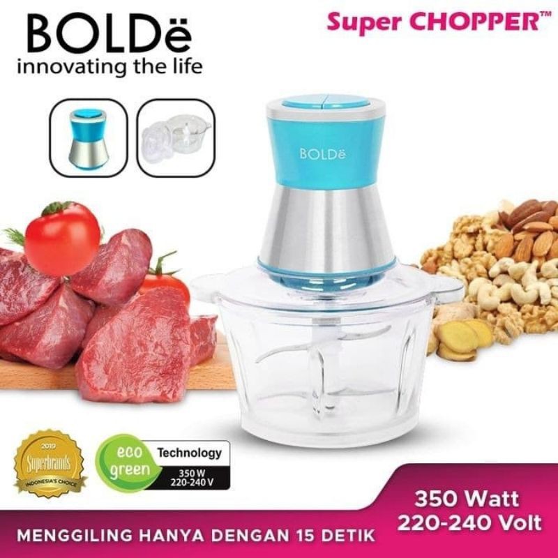 BOLDe super chopper turbo 2L - penggiling serbaguna BOLDE chopper penggiling serbaguna