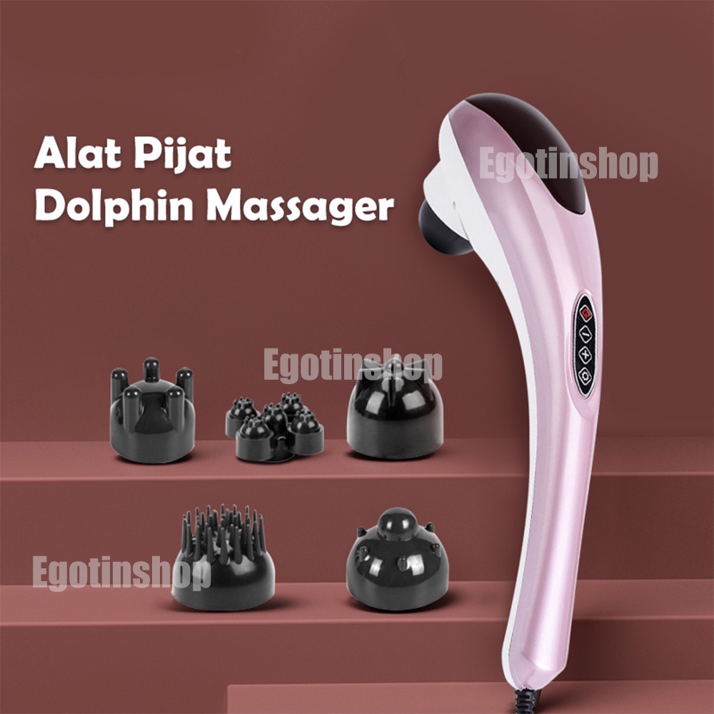 Alat Pijat Elektrik Terapi Infrared Dolphin Massager / Alat Pijat Dolphin / Alat Pijat serbaguna alat pijat punggung free 5*Pijat kepala