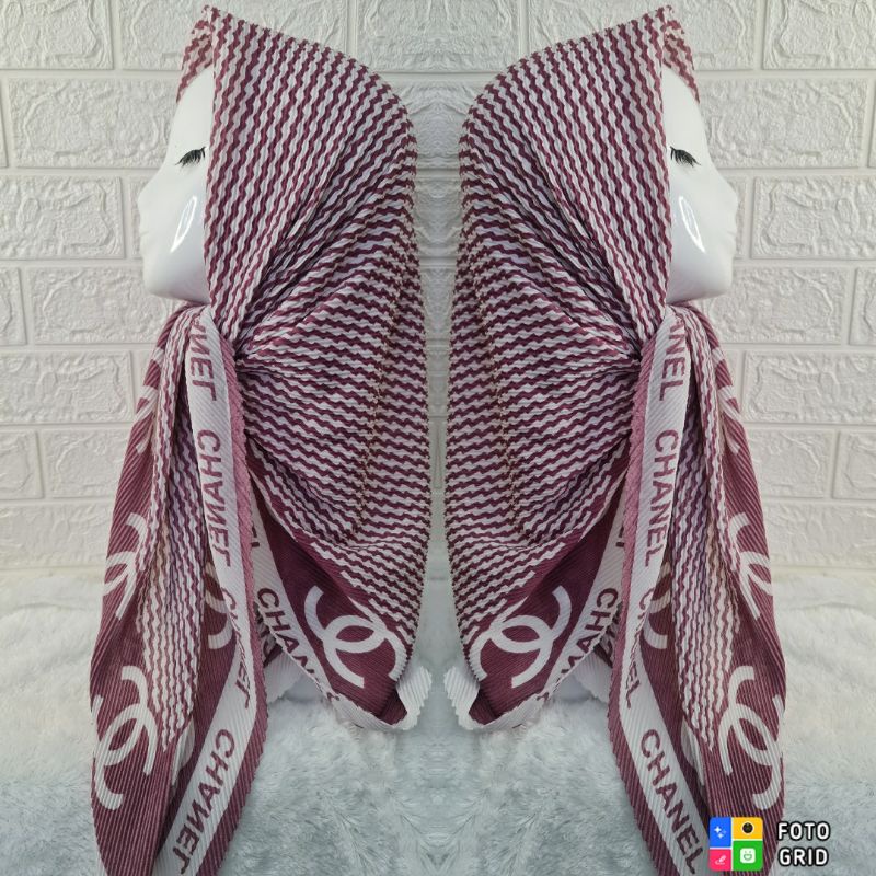 SEGI EMPAT PLISKET MOTIF TERBARU KRUDUNG VOAL PREMIUM MOTIF JILBAB LASERCUT TERSEDIA ECER & GROSIR