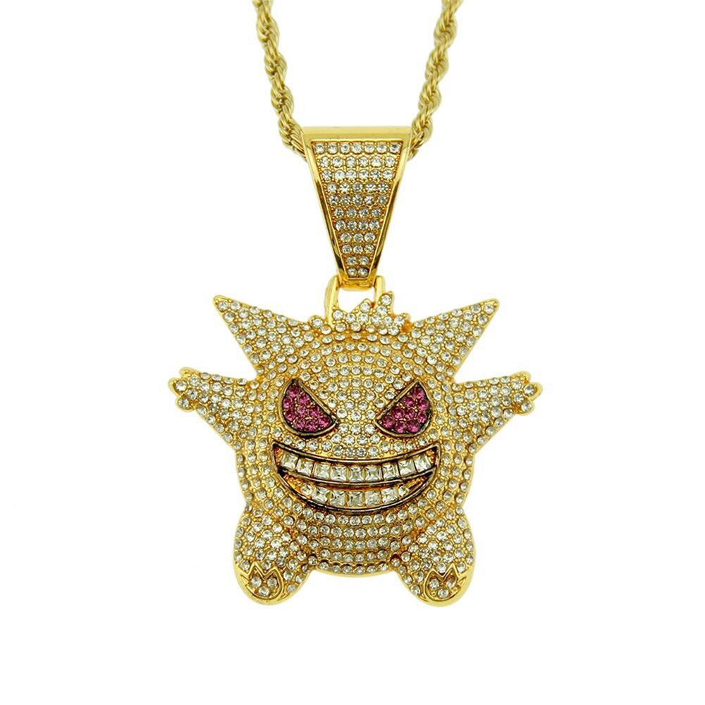 【COD Tangding】Kalung Liontin Kartun Pokemon Geng Ghost