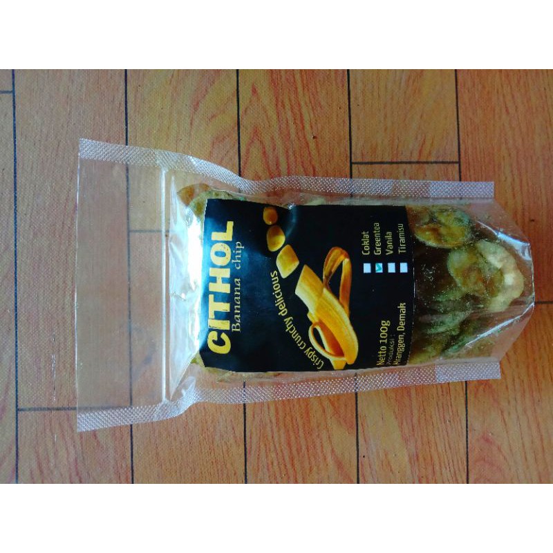 

keripik pisang greentea cithol