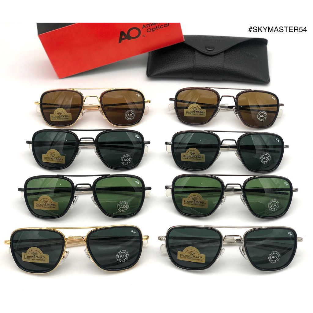 KACAMATA PRIA AO SKYMASTER 54 LENSA KACA FULLSET