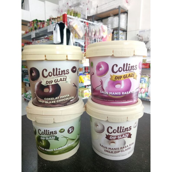 

Dip glaze collins aneka rasa 1kg (ember)