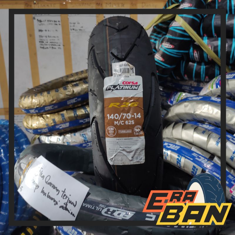BAN CORSA R26 140 70 RING 14 TUBELESS BAN BELAKANG AEROX