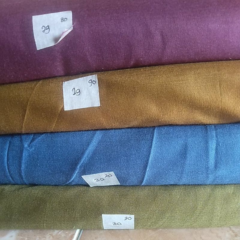 KAIN RAYON SOLO SANTUNG POLOS WARNA(fabric)(harga per 1/2