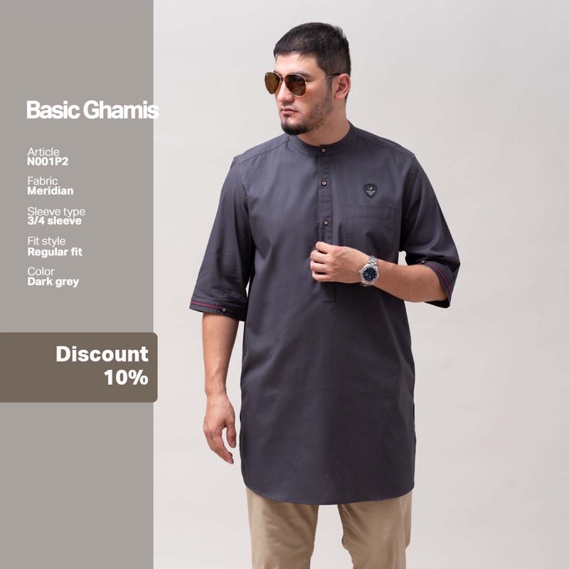 Kemeja koko Samase N001P2 Gamis Pria