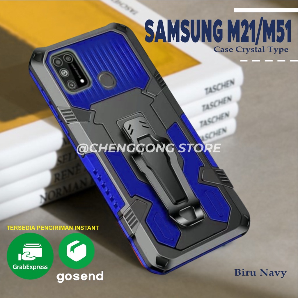 Case Robot I Crystal Samsung Galaxy M21/M51 Kickstand Standing Robot