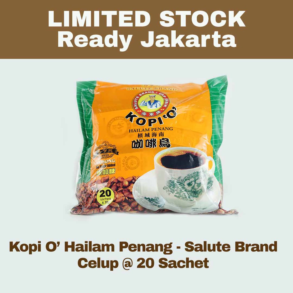 Hailam Penang Kopi O' Celup Salute Malaysia 20 sachet