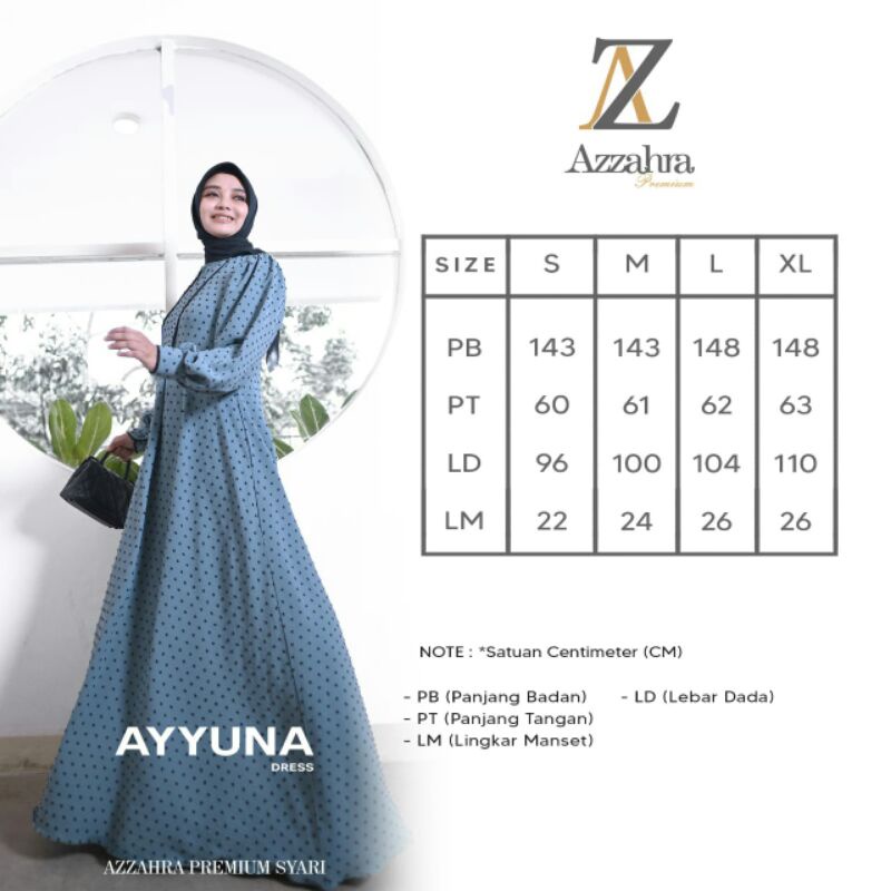 Ayunna Dress by Azzahra Premium Syari