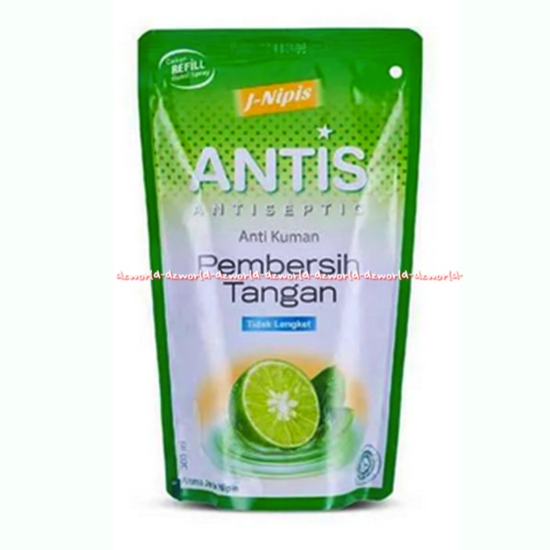 Antis Antiseptic 300ml Anti Kuman Pembersih Tangan Refill Pouch Isi Ulang Antiseptik Serbaguna Serba Anti Septic An Tis