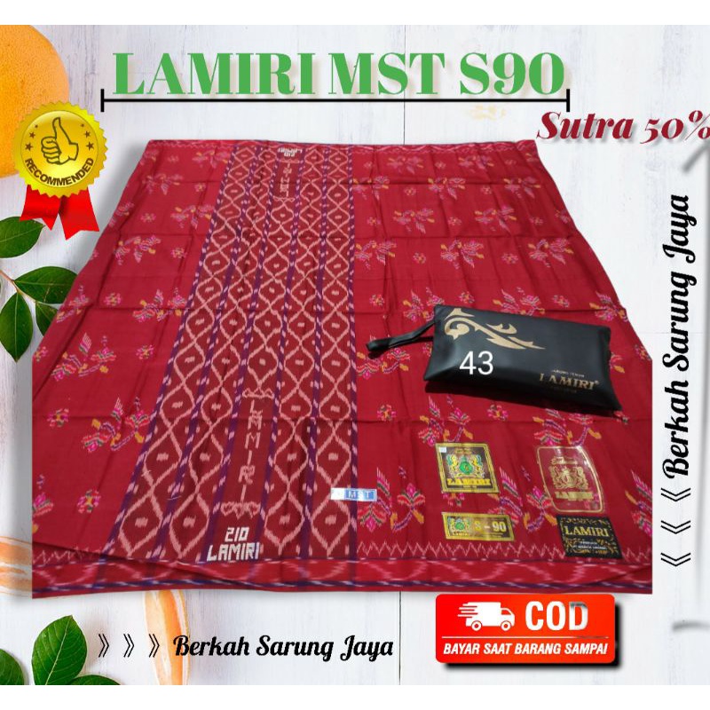 SARUNG LAMIRI MST S90 SUTRA 50% BERASA FULL SUTRA TERBARU TERLARIS