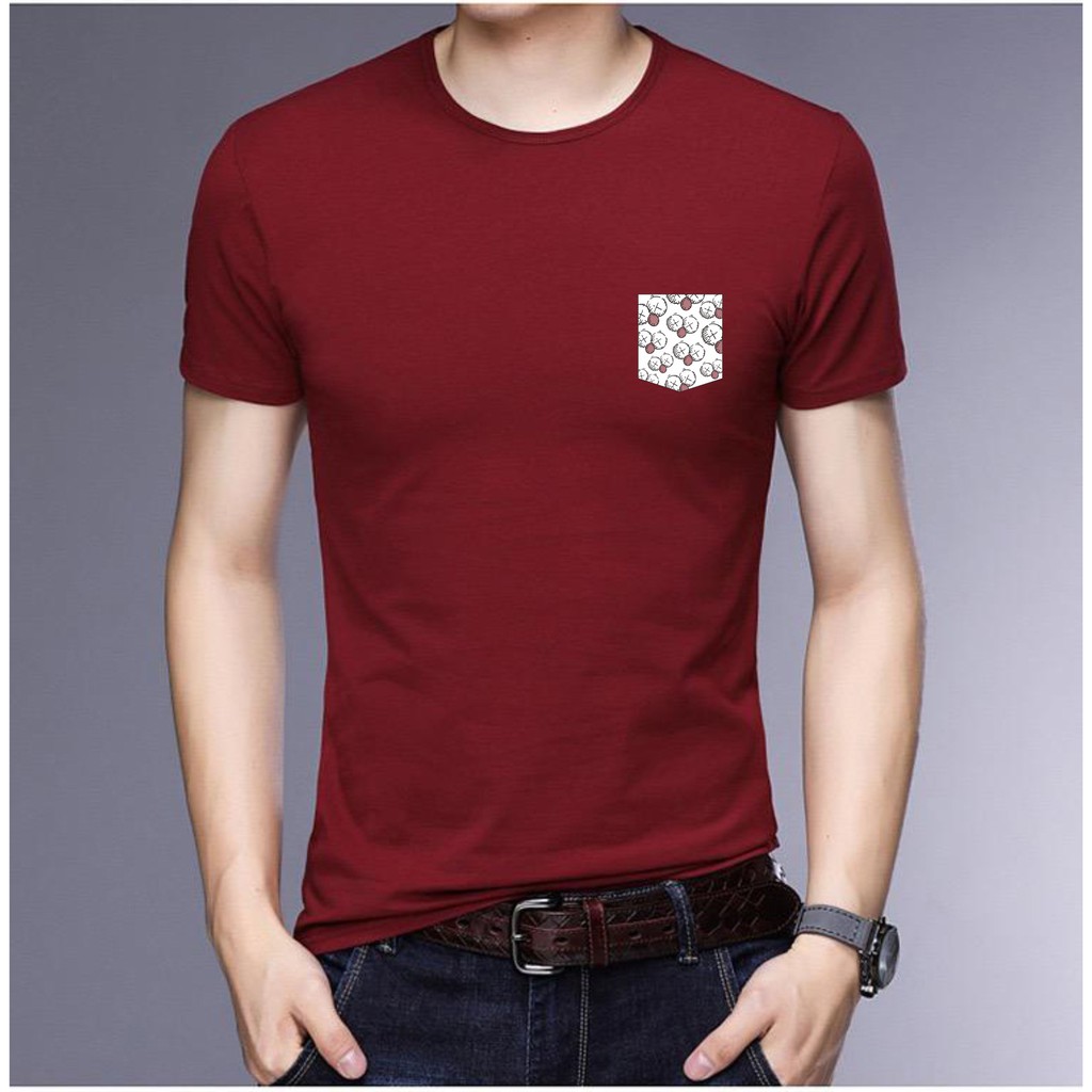 BS//TERLARIS//BAJU KAOS KANTONG TANGAN PENDEK PRIA DAN WANITA//GOOD QUALITY