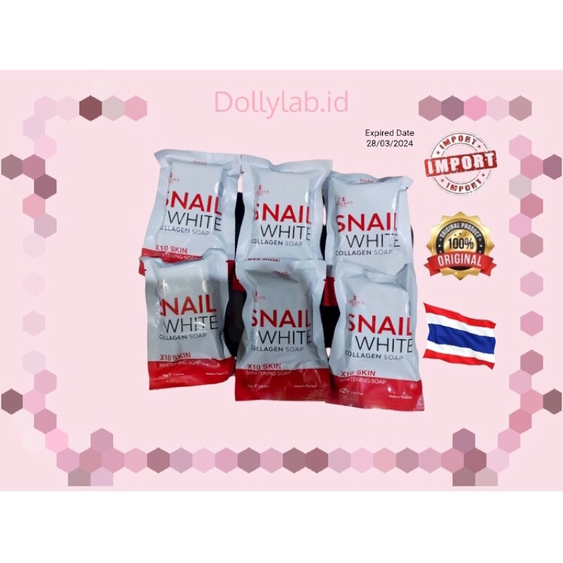 [READY] Snail White Gluta Soap x10 by Dream