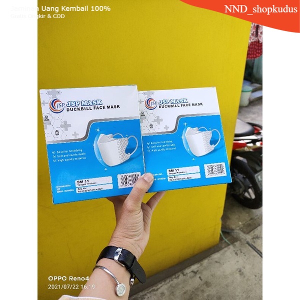 MASKER DUCKBILL JSP SM11 (1 BOX ISI 50) - MASKER JSP DUCKBIL