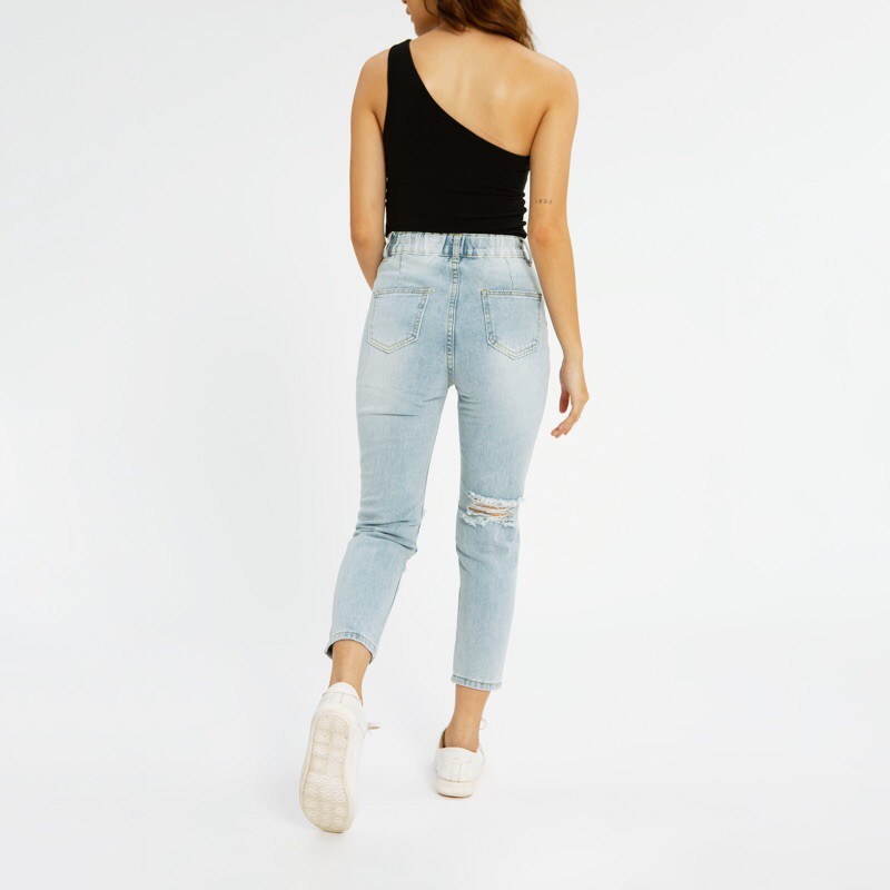 VIERLIN - Jeans 9002 - HIGHWAIST RIPPED JEANS