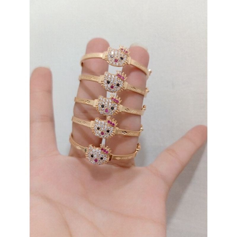 GELANG ANAK BULAT PERAK 925 ROSE GOLD