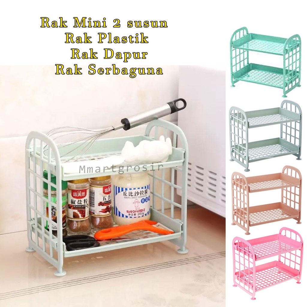 Rak 2 susun * Rak Mini * Rak plastik * Rak dapur * Rak Serbaguna