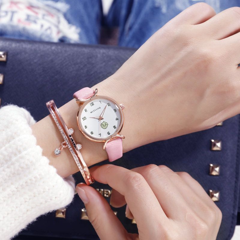 ✅Grosir Jam Senen - Jam Tangan Candycat Wanita Motif Buah Dengan Tali Strap PU Fashion Gaya Korea