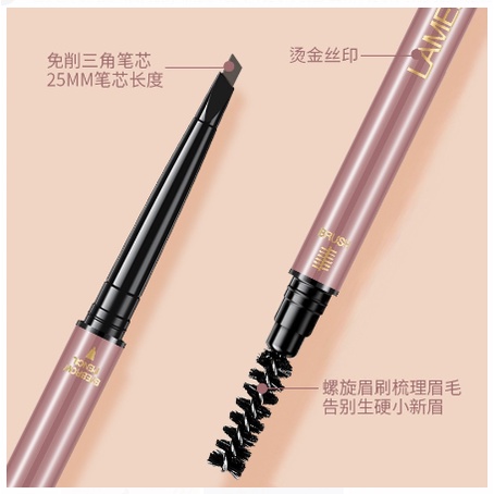 LAMEILA Pensil Alis 5 Warna Eyebrow Pencil Long Lasting Pen Waterproof 837