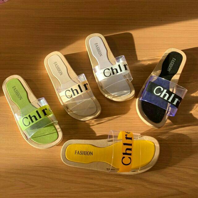 Sandal Jelly Wanita Transparan / Sandal Selop Wanita Chlre