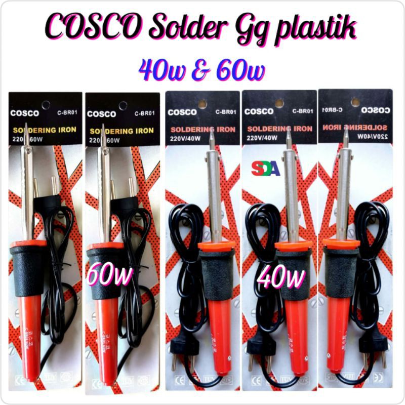 Cosco Solder Timah Gagang Plastik