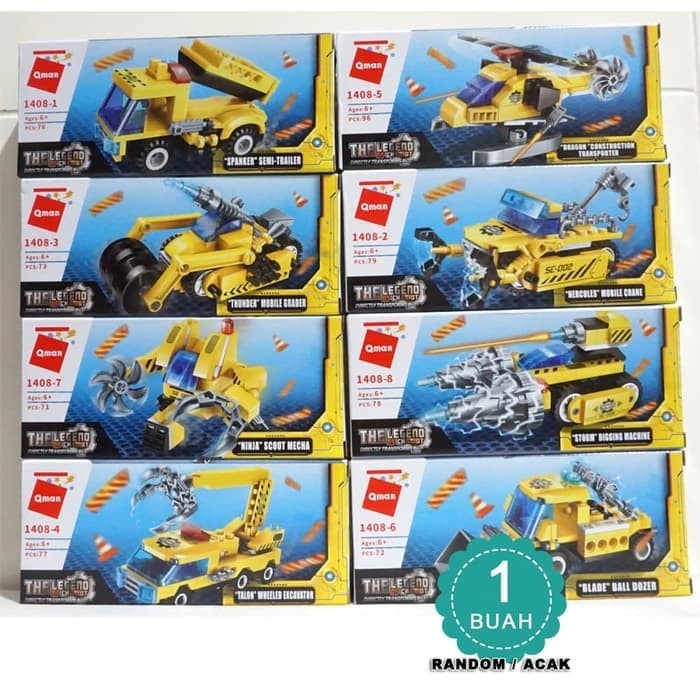 GRATIS Lego kendaraan futuristik - Legend of Chariot - QMAN 1408 - satuan