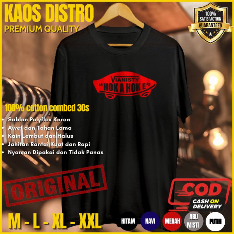 Baju Kaos Pria Branded Plesetan Lucu Distro Tshirt Laki Laki Cowok Cewek Kekinian Jumbo Oversize Van