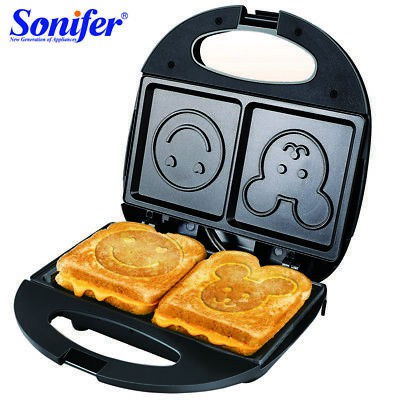 Sonifer SANDWICH WAFFLE MAKER CETAKAN KARTUN ROTI SANDWICH CETAKAN EMOTICON