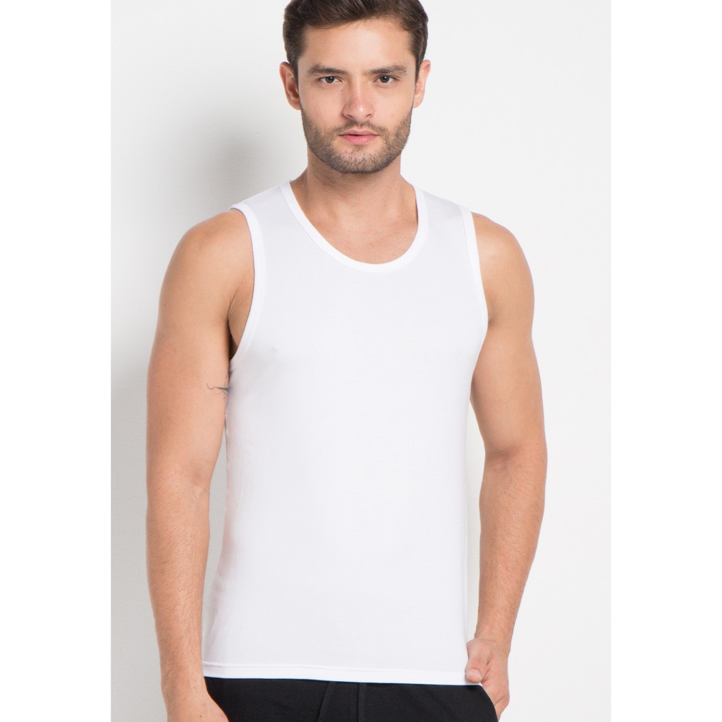 Jockey Tank Top Undershirt M-Tuhmob516O003 White