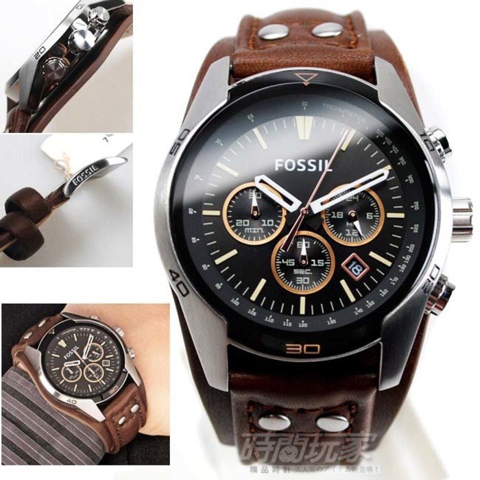 Jam Tangan Pria Merk Fossil Original CH 2891 / CH2891 Leather