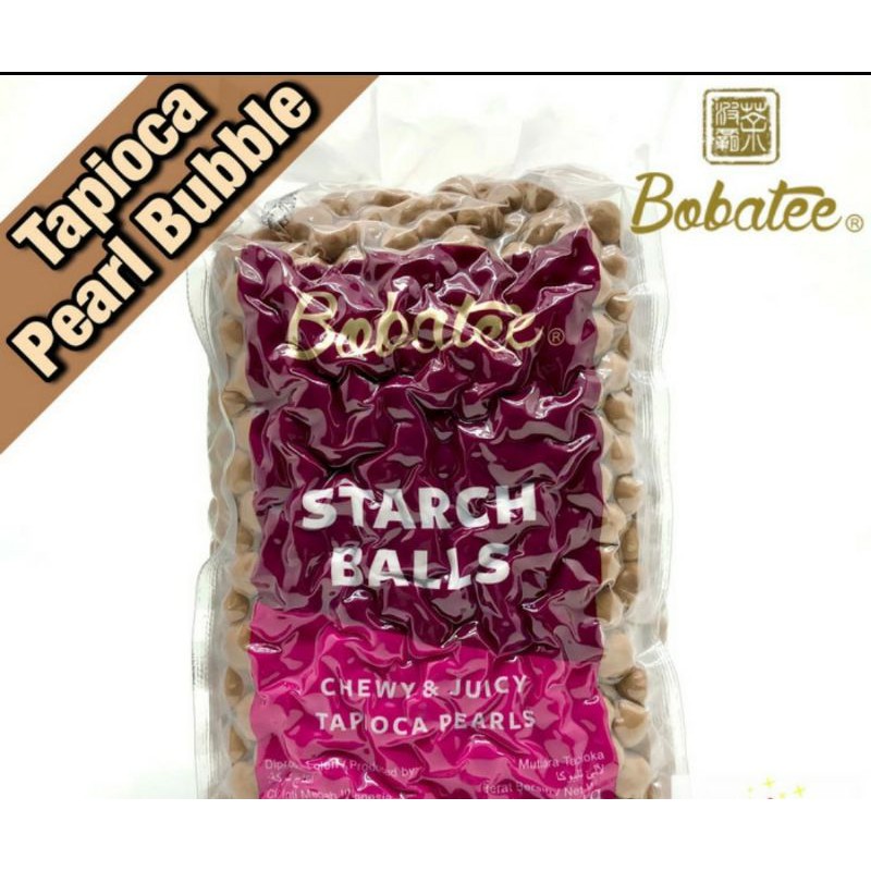 

BOBATEE Bubble pearl tapioca premium 1kg Bobatee /Boba topping minuman 1kg