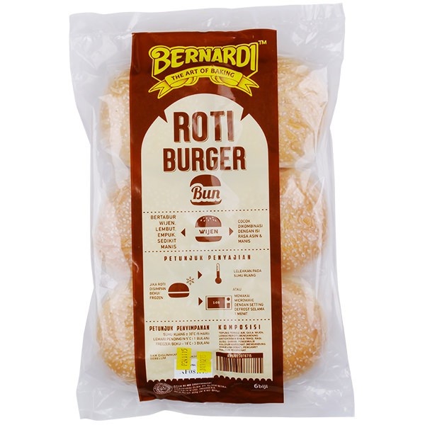 

BERNARDI ROTI BURGER WIJEN ISI 6 PCS